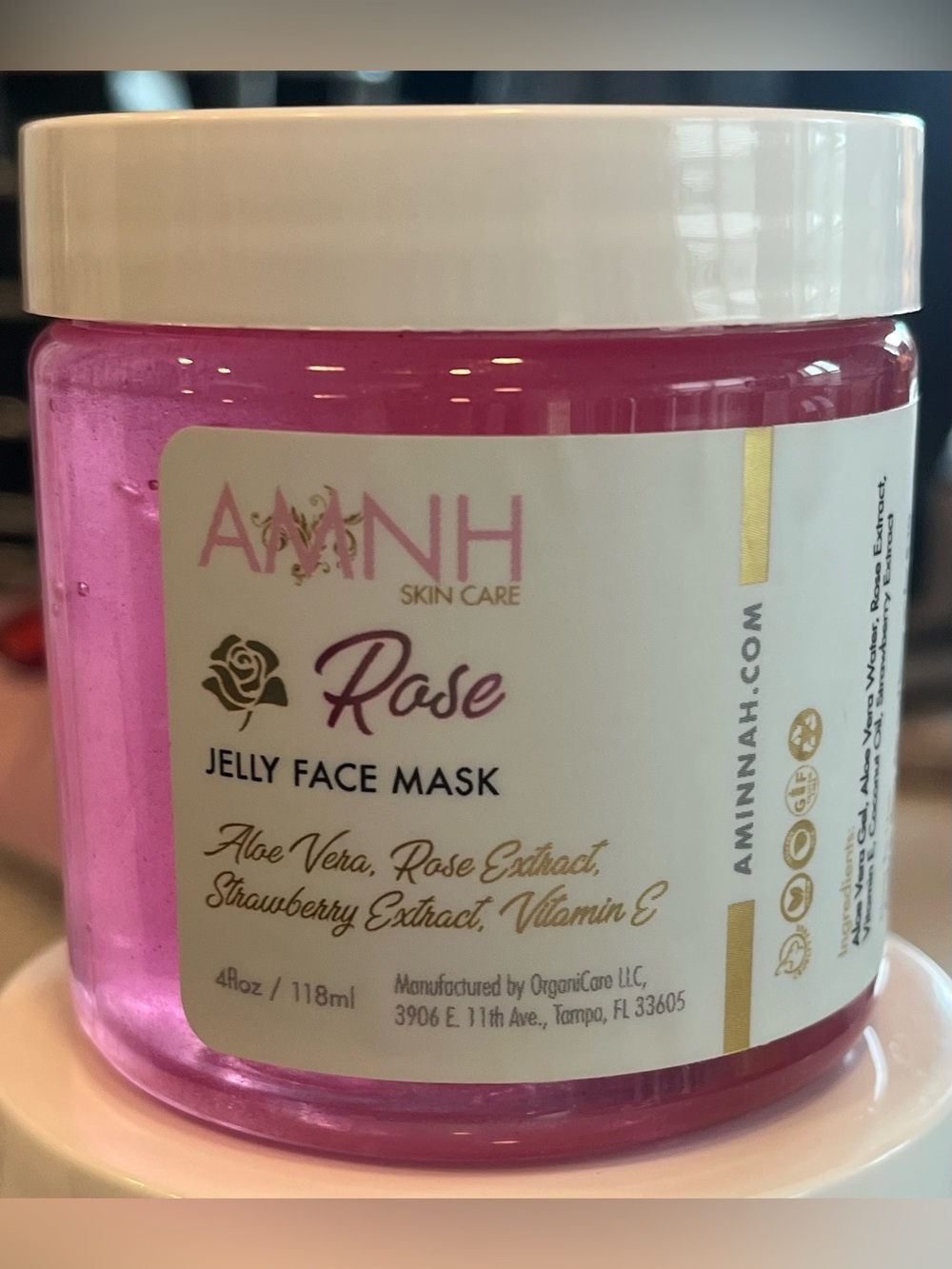 Aminnah AMNH Rose Jelly Face Mask - NEW - Picture 2 of 2
